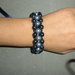 bracciale perle blu azzurre