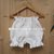 Copripannolino/culotte neonata/bambina in puro lino bianco - fatte a mano - Battesimo