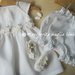 Copripannolino/culotte neonata/bambina in puro lino bianco - fatte a mano - Battesimo