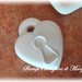  Stampo cuore lucchetto in gomma siliconica da colata per  segnaposto e bomboniere 4 cm