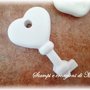 Stampo chiave cuore in silicone