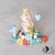 Cake topper Auguri Principino Primo compleanno su cubi auguri multicolor e numero personalizzabile 