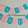 Banner festone festoni personalizzato lettere buon compleanno Happy birthday decorazioni decorazione 
