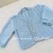 Cardigan / golfino / giachino / maglia bambino in azzurro chiaro 
