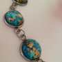 Bracciale Acciaio Cabochons "Oceani/Costellazioni"