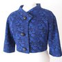 Giacca - giacchina  bolero - giacchina scaldacuore  - giacchina vintage - giacca blu