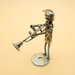 suonatore tromba fantasy scultura scultura acciaio regalo regalo natale band rock trombettista suonatore tromba trombetta tromba  Art metal