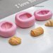 Stampo Silicone Croissant-KIT 3stampi-Silicone,Stampo silicone 3d,Stampo gioielli,Stampo,Dollhouse,sapone,torta,biscotti,resina,Fimo,Made in italy-ST039