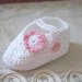 Scarpette neonato con fascetta abbinata. 100% cotone