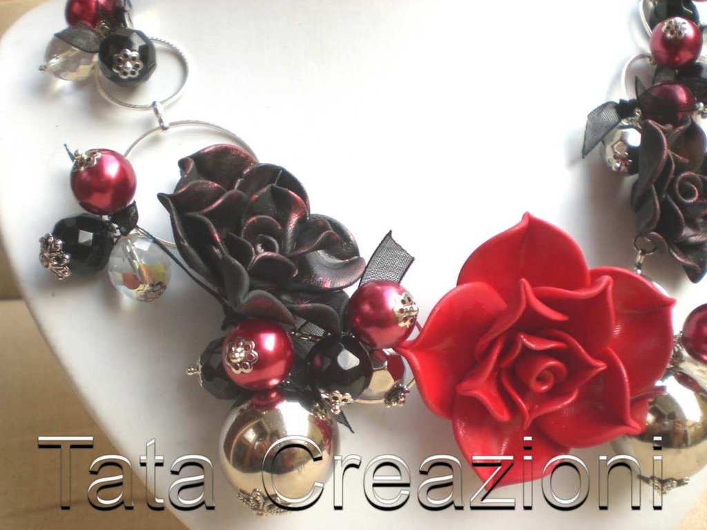 Collana Con Ciondolo Rosa Nera Gotica In Argento 925 – Gioiello Romantico Dark, Regalo Per Donna - 4