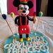 Cake Topper in fimo compleanno di Topolino personalizzabile