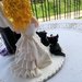 Cake topper in fimo per matrimonio sposi