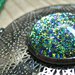 COLLANA WEB 1 - in acciaio e perline con cabochon glitter mix - NICKEL FREE