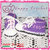 SCARPINE DA CULLA RICAMATE SPORTIVE BIMBA STILE CONVERSE ALL STAR BICOLORE VIOLA E ROSA