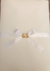 Cartellone decorativo chiuso a libro anniversario matrimonio laurea 18 anni