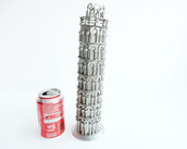 scultura acciaio regalo regalo natale torre di pisa Art metal riciclo toscana arte pisa arte tower regalo pisano torre pisa