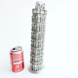 scultura acciaio regalo regalo natale torre di pisa Art metal riciclo toscana arte pisa arte tower regalo pisano torre pisa