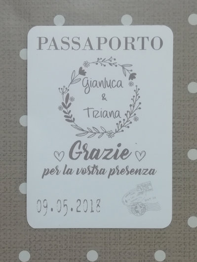 Biglietto di ringraziamento matrimonio Biglietto di ringraziamento matrimonio