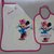 Set Asilo Minnie  3 pezzi con nome ricamato a punto croce