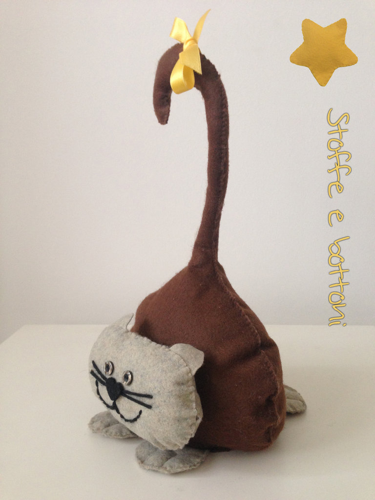 Fermalibri, Decorativo Gatto Metallo Organizer Libro Supporto