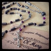 Collana rosario in ametista