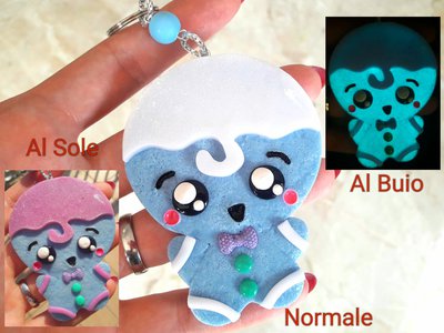 Adotta uno Zenzy // Portachiavi Zenzy Azzurro con Fiocco Lilla // Si Illumina al Buio // Cambia Colore al Sole // Fatto a Mano ❤ Adotta uno Zenzy // Portachiavi Zenzy Azzurro con Fiocco Lilla // Si Illumina al Buio // Cambia Colore al Sole // Fatto a Mano ❤