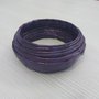 bracciale di carta viola metallizzato fatto a mano