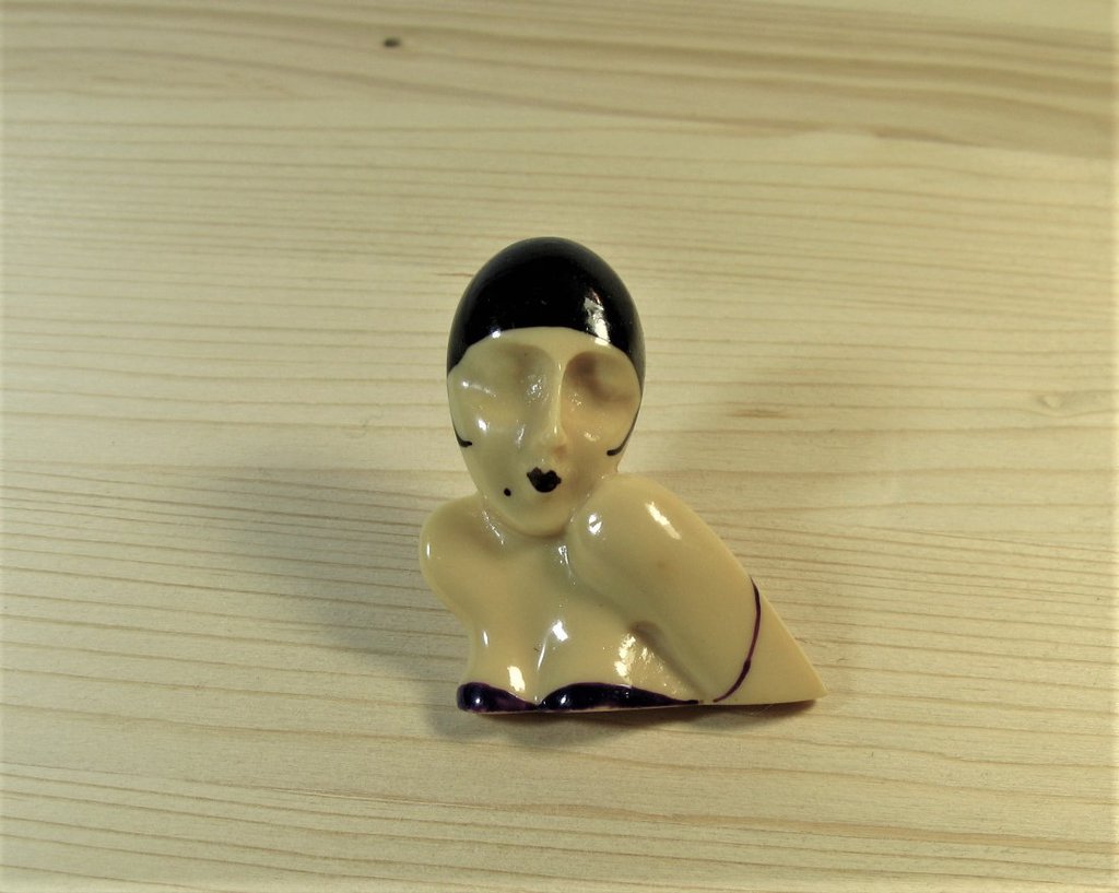 Épingle Vintage Années 30 En Bakélite - Forme écureuil, Couleur Ivoire, Parfaite Pour Les Collectionneurs