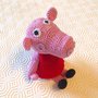 Peppa Pig amigurumi fatta a mano all'uncinetto