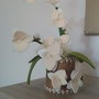 Orchidea in feltro