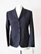 Giacca donna - giacca classica blu in pura lana vergine
