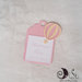 etichette tag segnaposto mongolfiera rosa battesimo bimba personalizzabile 