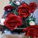 Decorazioni albero di Natale in fommy gomma crepla rosso fatina dei fiori 