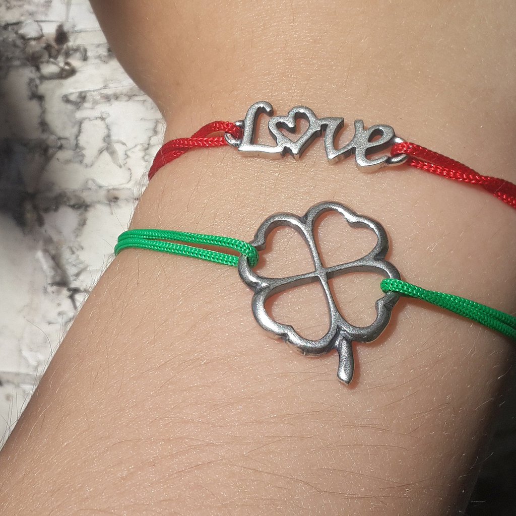 Braccialetto Con Cornetto Portafortuna E Charm Stai Senza Pensieri - Foto 9