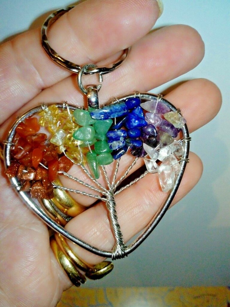 Ciondolo con collana albero vita piedini cuore regalo mamma - Gioie