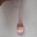 Gocce, color rosa antico , pezzi di ricambio per lampadari di Venini, Mazzega, Artemide, Maria Teresa , con pezzi rotti o danneggiati, 16 cm