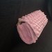 Pochette elegante rosa antico fatta a mano, pochette rosa nude all' uncinetto, regalo per lei, compleanno anniversario