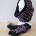  Sciarpa e guanti in lana- guanti senza dita - Collo - Sciarpa ad anello -