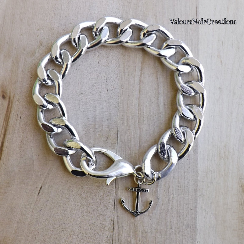 Bracciale Amen catena incastro argento 925 brunito | vendita online su