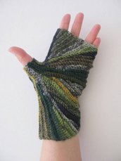 Copripolsi in lana - guanti senza dita - guanti multicolore - guanti in lana