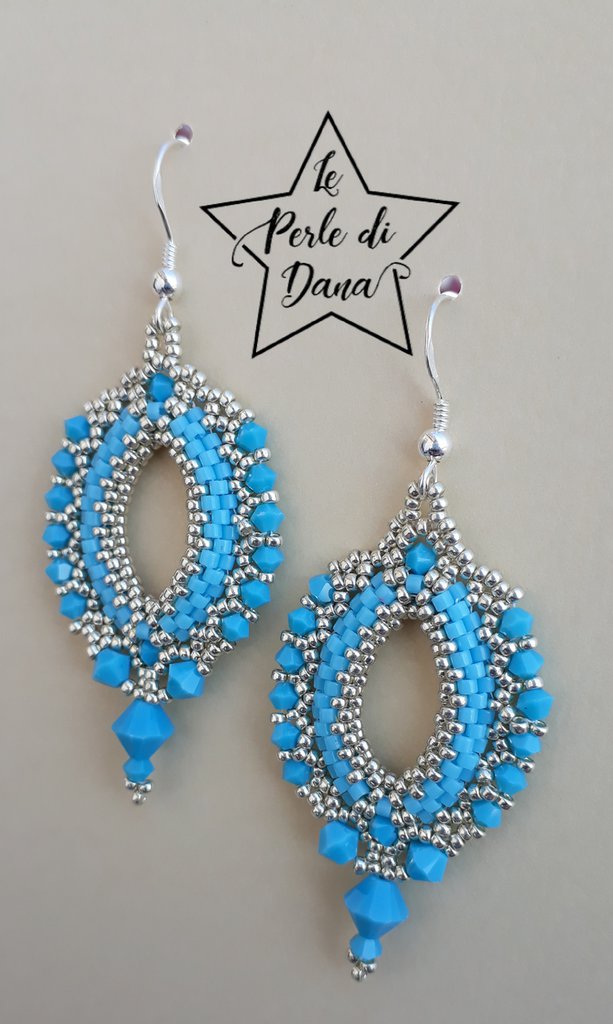 Orecchini A Goccia Tribali In Filigrana, Blu E Argento, Vuoti E Intagliati, Per Donna, Stile Vintage