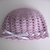 Cappellino neonata neonato unisex uncinetto lana color lilla fatto a mano idea regalo corredino nascita handmade crochet 