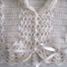 Golfino maglioncino uncinetto color panna lana merino fatto a mano idea regalo corredino nascita battesimo cerimonia handmade crochet 