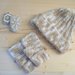 Set in lana berretto e guanti - cuffia in lana - guanti senza dita - berretto uncinetto