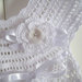 Vestito vestitino neonata uncinetto bianco battesimo cerimonia corredino nascita fatto a mano cotone dress handmade crochet