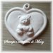 Stampo cuore con orsetto orso in gomma siliconica