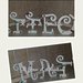 Lettere in legno nomi decorati 