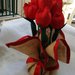 vaso di tulipani in stoffa