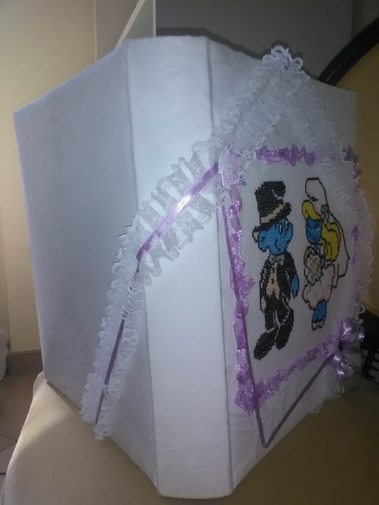 Confezione per penna USB per matrimonio, con portafoto frontale. Bianca