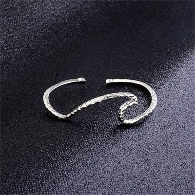 Bracciale Macramè Onda In Argento – Gioiello Artigianale Regolabile, Dimensione Onda 1,5 Cm, Spedizione Certificata